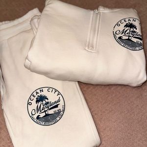 Ocean City Maryland set | Cropped hoodie | Sweatpants